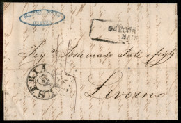 Prefilateliche - Odessa (18.5.1851) - Lettera Per Livorno Via Vienna/Mantova/Strada Ferrata - Tassata - Otros & Sin Clasificación
