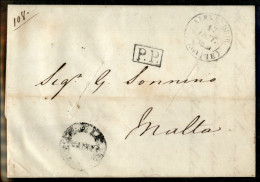 Prefilateliche - Alexandrie + P.P. + Purifie Au Lazaret Malta - Lettera Del 16.10.1841 Con Tagli Di Disinfezione - Other & Unclassified