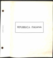 Lotti & Collezioni - MATERIALE FILATELICO - Pagine Marini 2 Fori - REPUBBLICA 1945/1966 Con Taschine  - Buone Condizioni - Altri & Non Classificati