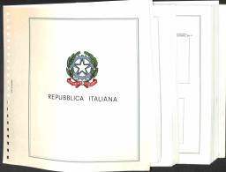 Lotti & Collezioni - MATERIALE FILATELICO - Pagine Marini 22 Fori - REPUBBLICA QUARTINE Dal 1972 Al 1982 Completi Con Ta - Other & Unclassified