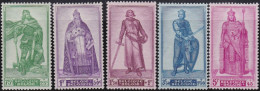 Belgie  .   OBP  .   737/741  .   **  (738: *)    .     Postfris  .   /   .    Neuf Avec Gomme Et SANS Charnière - Unused Stamps