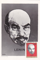 FAMOUS PEOPLE, LENIN, CM, MAXICARD, CARTES MAXIMUM, 1969, HUNGARY - Lenin