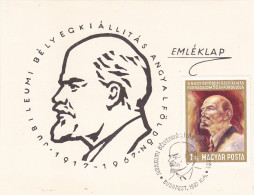 FAMOUS PEOPLE, LENIN, CM, MAXICARD, CARTES MAXIMUM, 1967, HUNGARY - Lénine