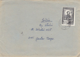 THEODOR AMAN- PAINTER, STAMP ON COVER, 1957, ROMANIA - Cartas & Documentos