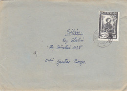 THEODOR AMAN- PAINTER, STAMP ON COVER, 1957, ROMANIA - Brieven En Documenten