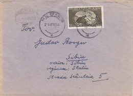 TRADE UNIONS CONGRESS, STAMP ON COVER, 1954, ROMANIA - Storia Postale