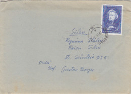 ADAM MICKIEWICZ- WRITER, STAMP ON COVER, 1956, ROMANIA - Storia Postale