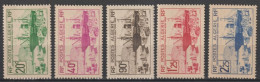 ALGERIE - 1939 - YVERT N° 153/157 SERIE COMPLETE ** MNH (156 * MLH) - COTE 2022 = 24.5 EUR. - - Neufs