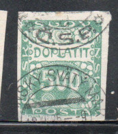 CZECH CECA CZECHOSLOVAKIA CESKA CECOSLOVACCHIA 1918 1920 POSTAGE DUE DOPLATIT 500h USED USATO OBLITERE' - Strafport