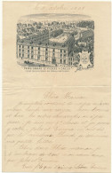 DREUX, 28 - Pensionnat St Pierre - Petite Lettre D'Ecolier, 1898 - Diplômes & Bulletins Scolaires