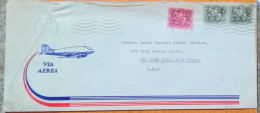 FUNCHAL MADEIRA PORTUGAL1965, RED'S HOTEL, ADVERTISING COVER, USED TO USA, PORTUGAL COUNTRY STAMP USED. - Funchal