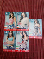 Miss Italia Xl Call 5 Differnet Cards Used Rare - [2] Tarjetas Móviles, Recargos & Prepagadas