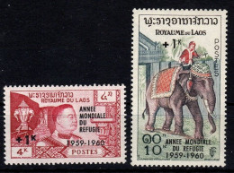 1960 Laos, Anno Mondiale Del Rifugiato, Serie Completa Nuova (**) - Laos