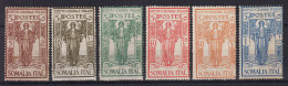 COLONIE SOMALIA 1926 PRO ISTITUTO COLONIALE ITALIANO 6 V. G.O MH* - Saseno