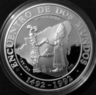 NICARAGUA 1991 Iberoamerican Series 1 Cor. Silver Coin Mexico Mint Strike, Proof Encapsulated - Nicaragua