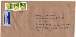 L70677 - Uganda - 1995 - 3@150'- Voegel A LpBf MBALE -> Grossbritannien - Other & Unclassified