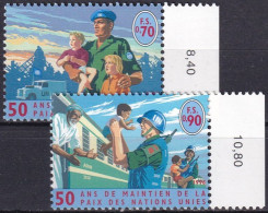 UNO GENF 1998 Mi-Nr. 348/49 ** MNH - Unused Stamps