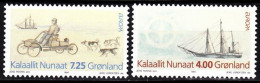 GREENLAND 1994 EUROPA: Discoveries. Polar Expeditions. Ship Dogs. Complete Set, MNH - 1994