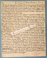 ● André BELLESSORT Manuscrit : " Le Souvenir D'André BEAUNIER " Belle Pièce Autographe - Poète Né à Laval - Manuscrits