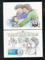 "UNO-GENF" 1991, 4 Maximumkarten (C218) - Cartes-maximum