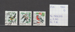 (TJ) Finland 1991 - YT 1100/02 (gest./obl./used) - Oblitérés