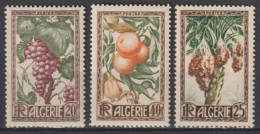 ALGERIE - 1950 - YVERT N°279/281 ** MNH - FRUITS - COTE 2022 = 19 EUR. - - Nuovi