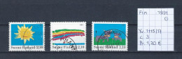 (TJ) Finland 1991 - YT 1115/17 (gest./obl./used) - Used Stamps