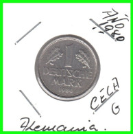 ALEMANIA FEDERAL - DEUTSCHLAND - GERMANY –  MONEDA DE LA REPUBLICA FEDERAL DE ALEMANIA DE 1.00 DM-DEL AÑO 1980 CECA-G - 1 Marco