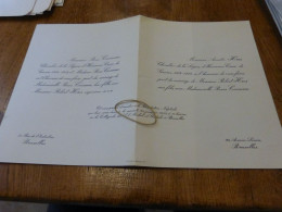 IM21-2 Invitation Mariage Robert Hus Renée Cosmao 1953 - Wedding