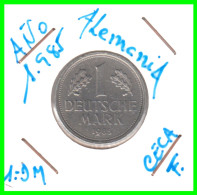 ALEMANIA FEDERAL - DEUTSCHLAND - GERMANY –  MONEDA DE LA REPUBLICA FEDERAL DE ALEMANIA DE 1.00 DM-DEL AÑO 1985 CECA-F - 1 Marco