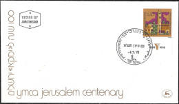 Israel 1978 FDC YMCA Jerusalem Centenary Architecture [ILT953] - FDC