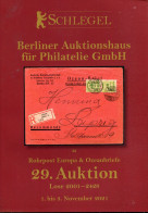 "ROHRPOST EUROPA UND OZEANBRIEFE" 2021, Schlegel-Spezialauktionskatalog (C277) - Catalogues De Maisons De Vente