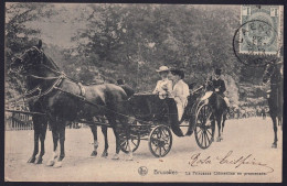 +++ CPA - BRUSSEL - BRUXELLES - La Princesse Clémentine En Promenade - Attelage Cheval  // - Feesten En Evenementen