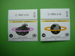 Globes | Healthcare | W.H.O. # United Nations UN Vienna Austria 1993 MNH #Mi. 147/8 - Unused Stamps