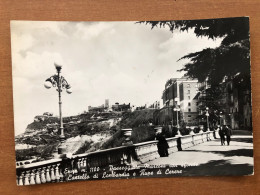 ENNA PASSEGGIATA MARCONI CON SFONDO CASTELLO DI LOMBARDIA E RUPE DI CERERE 1966 - Enna