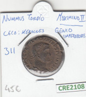 CRE2108 MONEDA ROMANA NUMMUS TARDIO VER DESCRIPCION EN FOTO BC - Autres & Non Classés