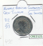 CRE2121 MONEDA ROMANA NUMMUS REDUCIDO  VER DESCRIPCION EN FOTO MBC - Sonstige & Ohne Zuordnung