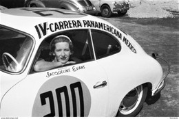Porsche 356 Coupe  -  Carrera Panamericana 1953  -  Pilote: Jacqueline Evans   -  15x10cms PHOTO - Rallyes