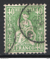 Svizzera 1862 Unif.39 O/Used VF/F - Usados