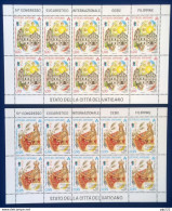 Vaticano 2016 Sass. 1707/08 Minifogli Da 10 **/MNH VF - Blocchi E Foglietti