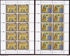 Vaticano 2015 Sass. 1701/02 Minifoglio Da 10 **/MNH VF - Blocks & Sheetlets & Panes