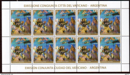 Vaticano 2014 Sass. 1671 Minifoglio Da 10 **/MNH VF - Blocchi E Foglietti