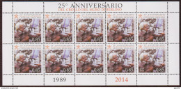 Vaticano 2014 Sass. 1663 Minifoglio Da 10 **/MNH VF - Blocchi E Foglietti