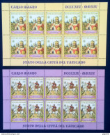 Vaticano 2014 Sass. 1656/57 Minifogli Da 10 **/MNH VF - Blokken & Velletjes