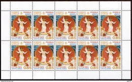 Vaticano 2014 Sass. 1652 Minifoglio Da 10 **/MNH VF - Blocks & Sheetlets & Panes