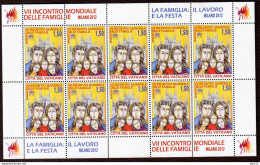 Vaticano 2012 Sass. 1594 Minifoglio Da 10 **/MNH VF - Blocs & Feuillets