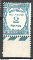 Francia 1927 Segnatasse Unif.S61 **/MNH VF/F - 1859-1959 Postfris