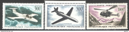 Francia 1957 Posta Aerea Unif.A35/37 **/MNH VF - 1927-1959 Nuovi