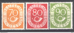 Germania 1951 Unif. 22/24 **/MNH VF/F - Cert.Sorani - Neufs