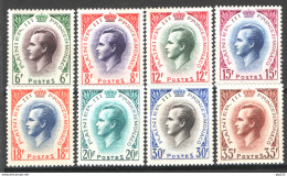 Monaco 1955 Unif. 421/26A **/MNH VF - Unused Stamps